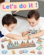 Montessori Toys for 1 2 12 months Outdated Lady and Boy Birthday Items, Form So... - Image 3