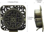 Ornamental Mini Desk Clock, Classic Metallic Silent Analog Quartz Batter... - Image 3