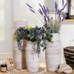 ALMA 11 inch Tall Cream and Beige Vase for Trendy Residing Room Decor, W... - Image 3