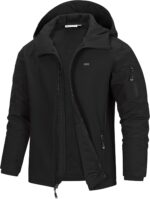 33,000ft Males's Hooded Softshell Jacket Waterproof Light-weight Insulate... - Image 2
