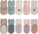 5 Pairs Child Little Children Anti-slip Socks Cotton non skid Ankle Socks A... - Image 2