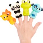 B. Toys – 4 Finger Puppets – Animal Finger Puppets – Cat, Panda, Canine, ... - Image 2