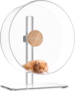 BUCATSTATE Hamster Wheel Silent 12.5inch, Acrylic Hamster Train Whe... - Image 2