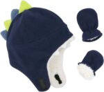 Child Boy Sherpa Hats and Mittens Set Toddler Gloves Heat Fleece Winter... - Image 2