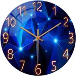 Blue Wall Clock for Dwelling Room Decor Kitchen Wall Clocks Battery Oper... - Image 2