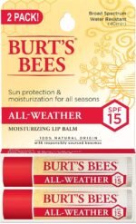 Burt's Bees All Climate SPF 15 Lip Balm, Water-Resistant Lip Moisturiz... - Image 2