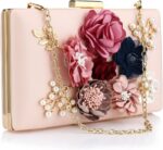 Comeon Floral Night Bag for Girls, Flower Night Clutch Purse Elega... - Image 2