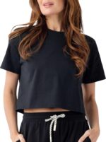 Cozy Earth - Girls's All Day Cropped Tee - 100% Cotton T-Shirt - Chill out... - Image 2