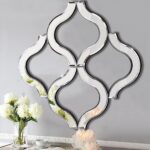 DMDFIRST Arc-Formed Ornamental Wall Mirror Silver 20"x20" Giant, Exqui... - Image 2