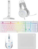 FANTECH 5 in-1 Gaming Keyboard and Mouse Combo, Rainbow LED Backlit Wi... - Image 2