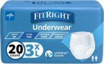 FitRight Grownup Incontinence Underwear, Heavy Absorbency, 3X-Giant, 75"... - Image 2