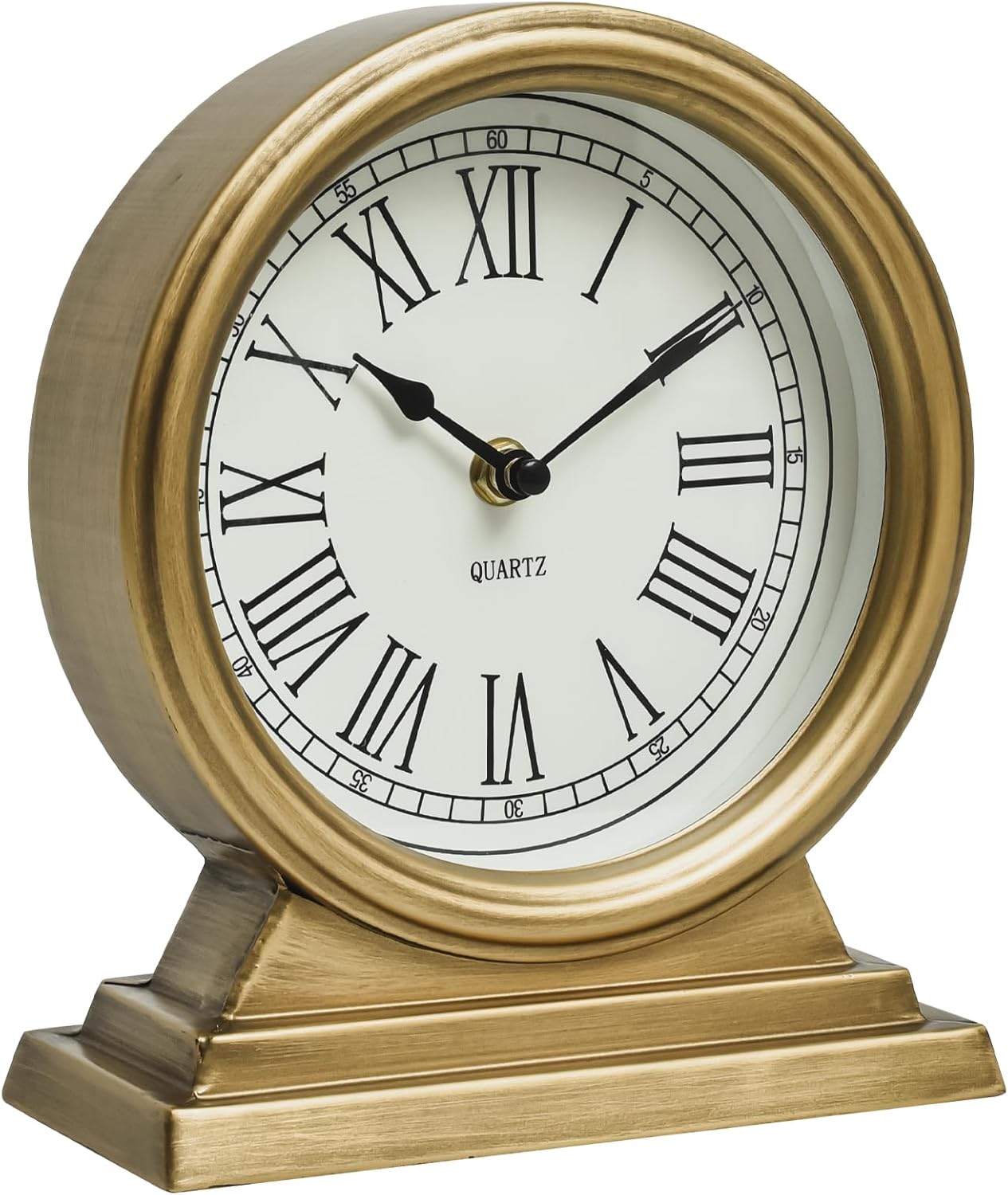 Gold Mantle Clock – Classic Fashion Desk Clock for Dwelling Room Décor,Vi... - Image 2