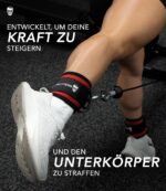 Gymreapers Ankle Straps For Cable Machine Kickbacks, Glute Exercises, L... - Image 2