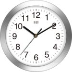 HITO 10 Inch Silent Wall Clock Battery Operated Non Ticking Glass Cove... - Image 2