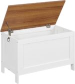 HOOBRO Toy Field, Retro Wood Look Storage Chest with Security Hinge, Ent... - Image 2