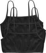 Hanes Ladies's Cropped Bralette Pack, 3-Pack, Breathable Crop Prime Bras,... - Image 2