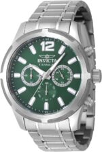 Invicta TI-22 Males 44.5mm Titanium Titanium Inexperienced dial VD54 Quartz - Image 2