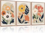 KAIRNE Boho Canvas Wall Artwork,Summary Floral Wall Decor,Fashionable Minimali... - Image 2