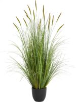 KOL 3ft Synthetic Cattail Grass, 35in Synthetic Indoor Out of doors Faux ... - Image 2