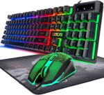 Keyboard and Mouse Gaming LED Wired Combo with Emitting Character Keyb... - Image 2