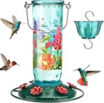 Kingsyard Hummingbird Feeder for Outside Hanging - Charming Patterned ... - Image 2