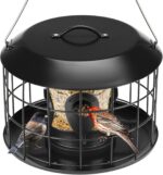 Kingsyard Mesh Caged Fowl Feeders for Out of doors Hanging, Tube Squirrel P... - Image 2