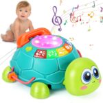 Musical Turtle Child Toys 6 to 12 Months, Toddler Mild up Music Toys Tu... - Image 2