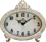 NIKKY HOME Classic Desk Clock, Battery Operated Rustic Design, Stylish H... - Image 2