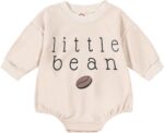 New child Child Boy Woman Romper Bubble Lengthy Sleeve Little Bean Bodysuit O... - Image 2