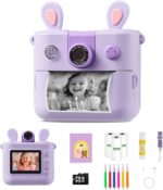 ORGSTA Youngsters Prompt Print Digital camera for Boys and Ladies 1080P HD Toddler D... - Image 2