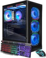 STGAubron Gaming PC Laptop Desktop, AMD Ryzen 5 5500 as much as 4.2GHz, G... - Image 2