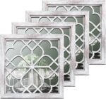 Tatuo 4 Pcs Mirrors Sq. Wall Mirror, Beautiful Rustic Farmhouse Acce... - Image 2
