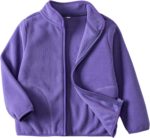 Toddler Fleece Jacket Children Light-weight Outerwear Boys Ladies Lengthy Sleev... - Image 2