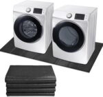 Washer Dryer Anti-Vibration Mat 62.9 * 29.5 Inches Foldable Rubber Mat... - Image 2