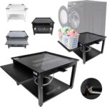 Washer and Dryer Pedestals with Pullout-Shelf - 29" W, 18" H, Black St... - Image 2