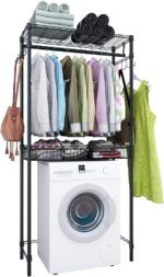 Xiofio Washer and Dryer Storage Shelf,Garments Drying Rack,2 Tier Adjus... - Image 2