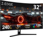 Z-Edge 32 inch Curved Gaming Monitor, FHD 1080P 240Hz Curved Monitor,1... - Image 2