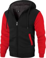 ZITY Males's Zip Up Hoodie Heavyweight Winter Sweatshirt Fleece Sherpa L... - Image 2
